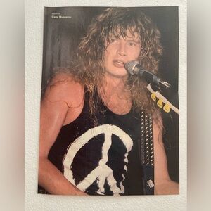 Megadeth’s Dave Mustaine pinup